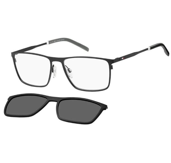 Armação Tommy Hilfiger masculina clip-on